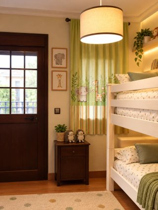 Cama Litera de Madera Blanca