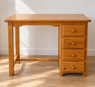 Escritorio de Madera con 4 Cajones
