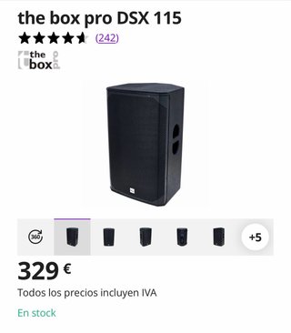 Altavoces The Box pro DSX 115 Activos