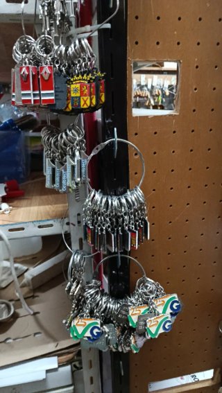 Colección de llaveros variados