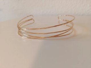 Collar choker dorado fino