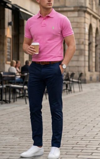 Polo chico Ralph Lauren Rosa S