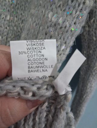 Chaqueta de punto con perlas