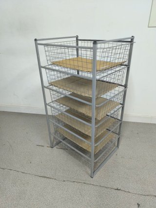 Cajonera Metálica Gris 6 Niveles