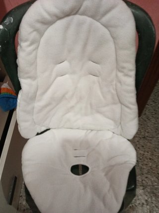 Colchoneta Trona Bebé Blanca