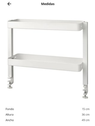 Estante de escritorio VATTENKAR de Ikea