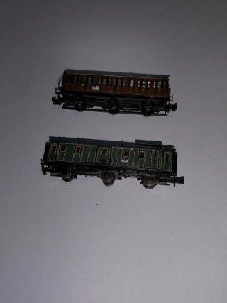 Lote 2 vagones de pasajeros