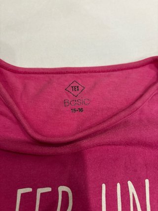 Pijama niña camiseta y pantalón en TALLA 15/16