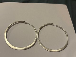 Pendientes Aro Plateados