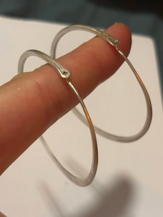 Pendientes Aro Plateados
