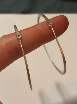 Pendientes Aro Plateados