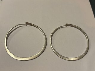 Pendientes Aro Plateados