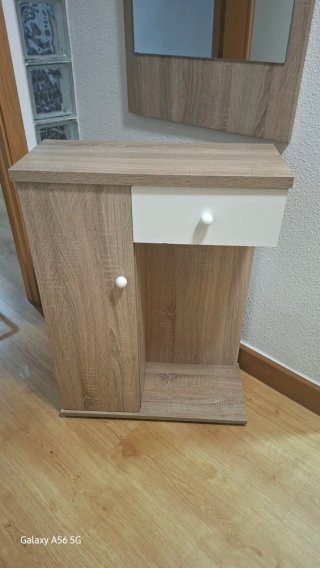 MUEBLE RECIBIDOR CON ESPEJO (LEER DESCRIPCIÓN).