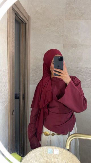 Hijab Premium Granate