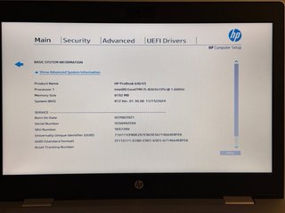 HP ProBook 640 G5 i5-8265U 8GB 256GB NVMe