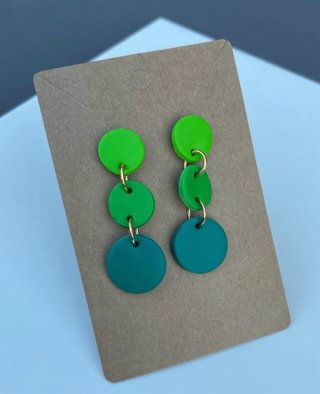 Pendientes de Arcilla Polimérica hechos a mano