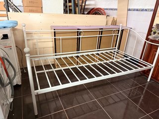 Sofá Cama de Hierro Forjado Blanco