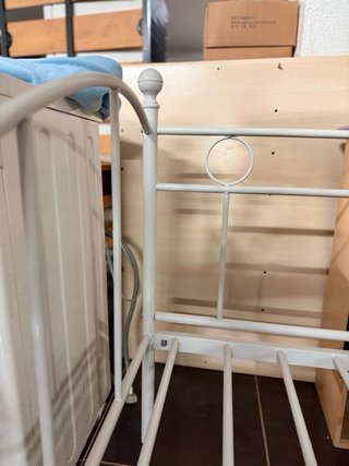 Sofá Cama de Hierro Forjado Blanco