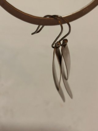 Pendientes largos plata