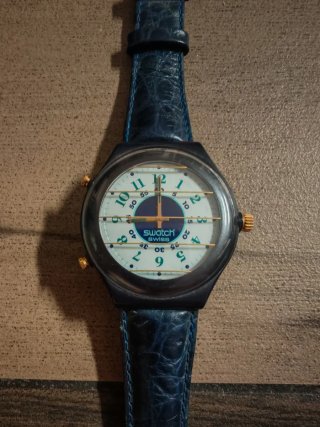 Swatch Teledrin Orologio Blu