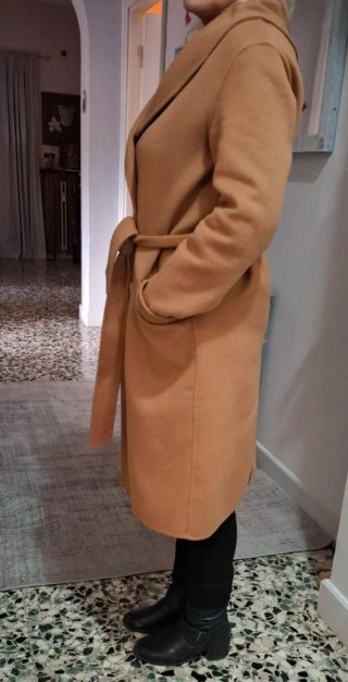Cappotto beige ( cammello) con cintura