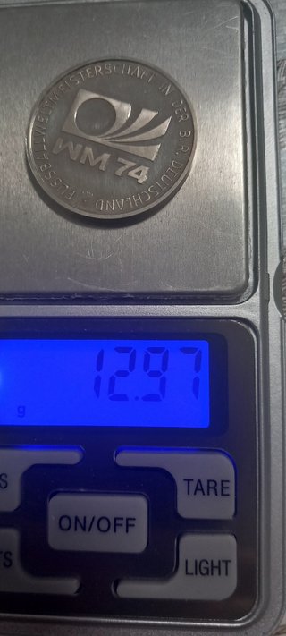 Moneda Conmemorativa Mundial Fútbol 74 Alemania