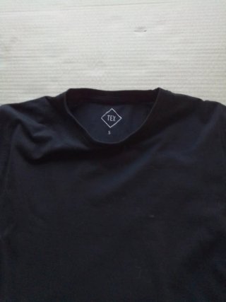 Camiseta Manga Larga Negra TEX Talla S