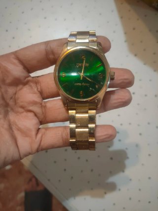 Reloj Zenith Dorado Esfera Verde