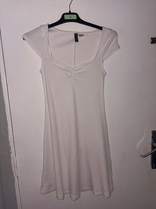 Vestido blanco corto Divided Talla XXS