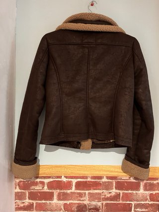 Chaqueta aviador forrada marrón