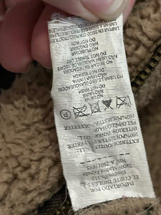 Chaqueta aviador forrada marrón