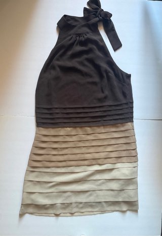 Vestido elegante fiesta/evento tricolor