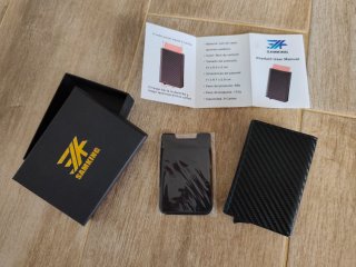 Cartera SAMKING Negra Fibra de Carbono