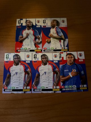 5 Cromos Panini Mundial