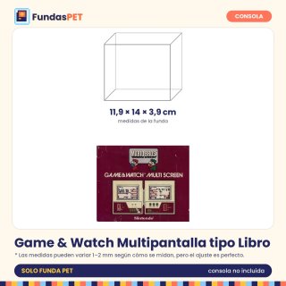 Funda PET para Game & Watch Multipantalla  Libro
