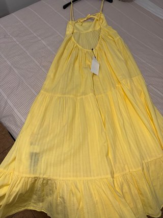 Vestido amarillo largo