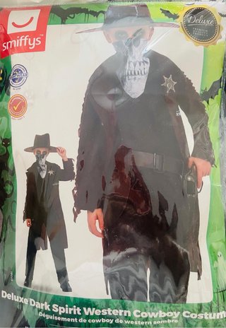 Disfraz Halloween Cowboy Zombie Niño Talla S,(5-7)