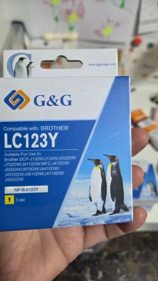 Cartucho de Tinta G&G LC123C para Brother