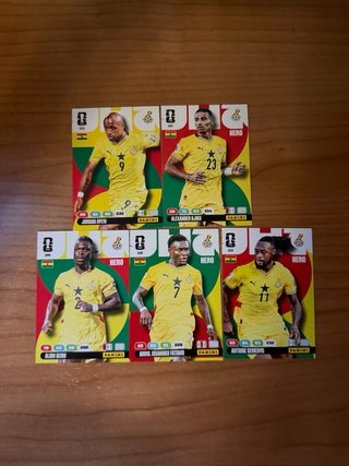 5 Cromos Panini Mundial