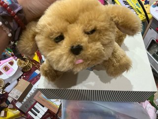 Peluche Perro Marrón animatronico