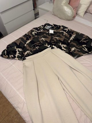 Conjunto Camuflaje y Beige