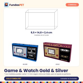 Funda PET para Game & Watch Gold & Silver