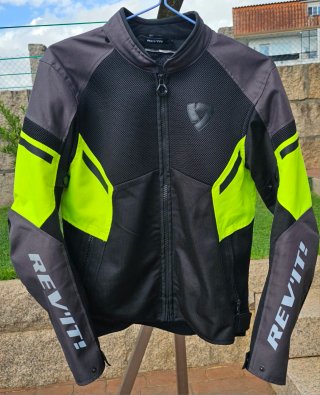 Chaqueta REV'IT GT-R AIR 3 Negra Amarillo Fluor