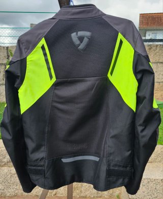 Chaqueta REV'IT GT-R AIR 3 Negra Amarillo Fluor