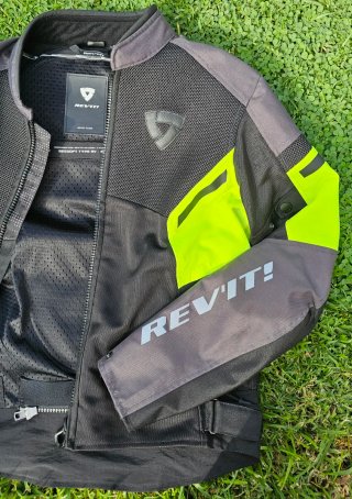 Chaqueta REV'IT GT-R AIR 3 Negra Amarillo Fluor