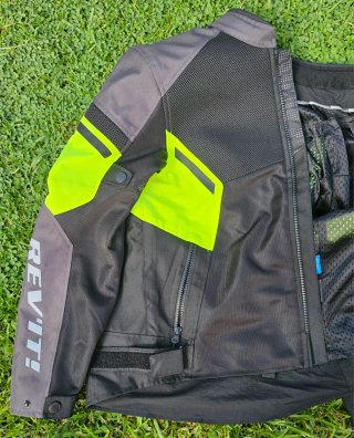Chaqueta REV'IT GT-R AIR 3 Negra Amarillo Fluor