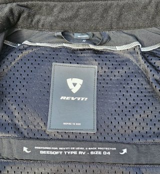 Chaqueta REV'IT GT-R AIR 3 Negra Amarillo Fluor