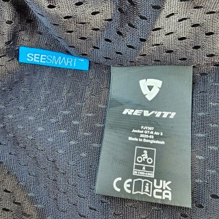 Chaqueta REV'IT GT-R AIR 3 Negra Amarillo Fluor