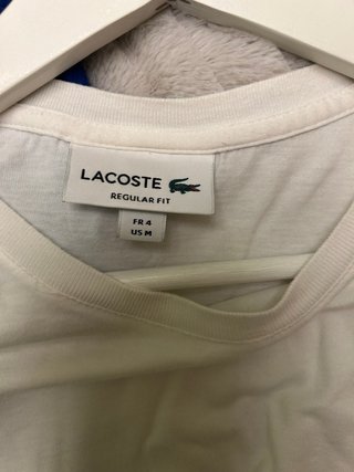 Camiseta Lacoste Blanca Talla M