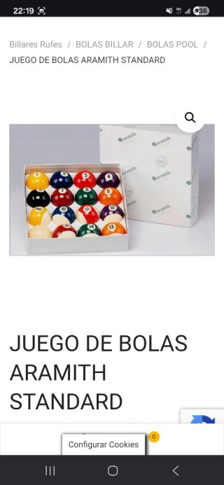 Bolas de billar Aramith profesionales 57.2mm